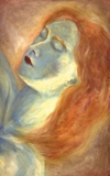 oil on canvas Sleeping Madonna