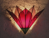 Red Lotus Wall Lamp